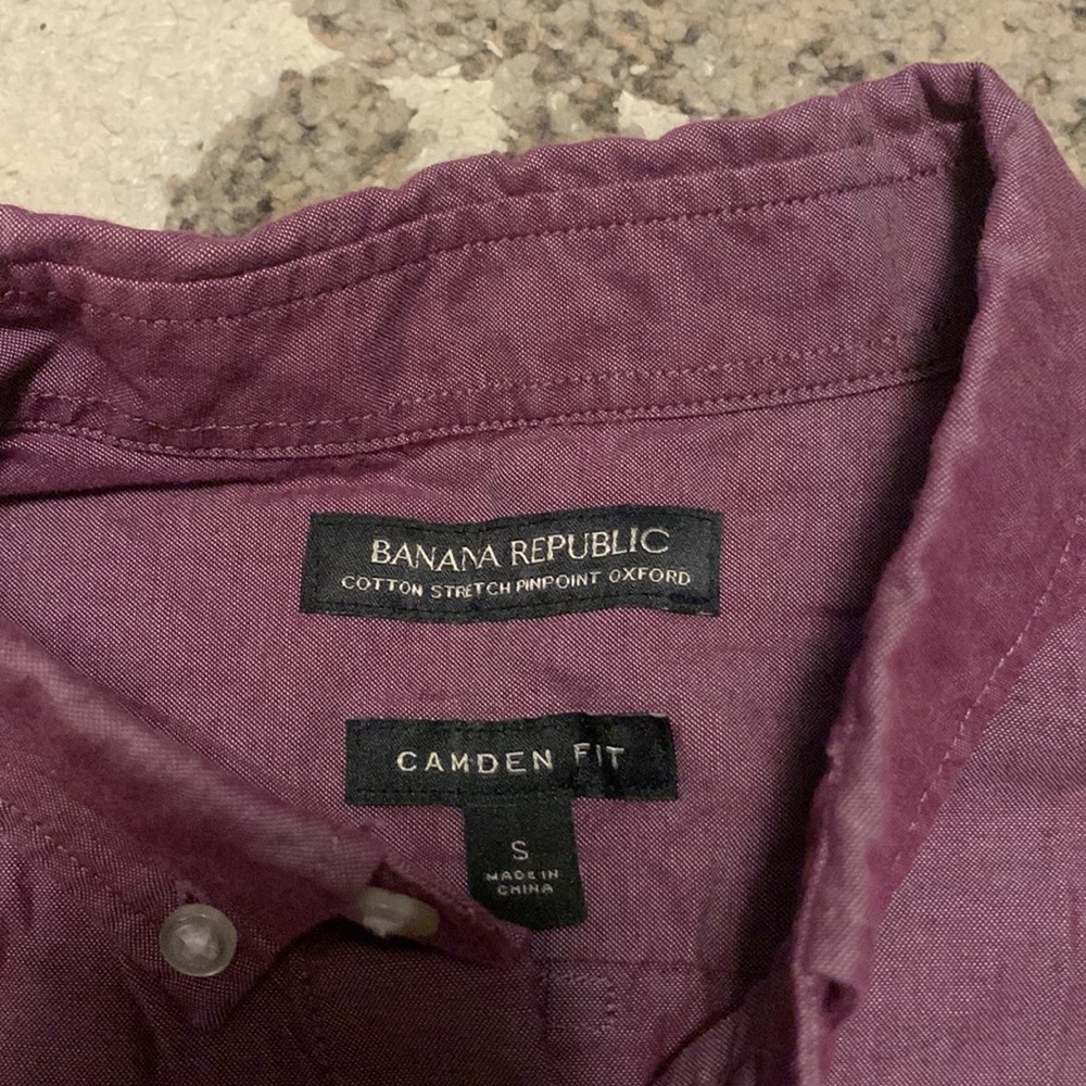 Mens Banana Republic Stretch Cotton Oxford - Picture 2 of 3